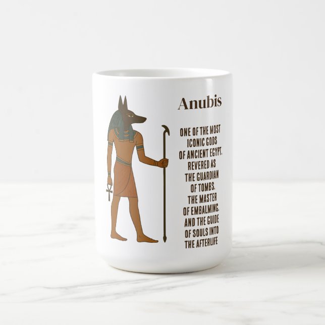 Caneca De Café Anubis - História do Antigo Egito (Centro)