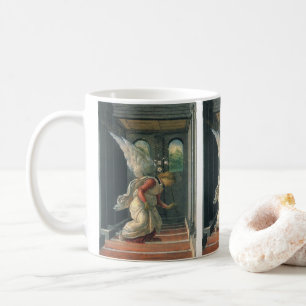 Caneca De Café Anunciação (detalhe do anjo) por Sandro Botticelli