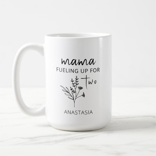 Caneca De Café Anunciante de Gravidez Presente de maternidade Mam (Esquerda)