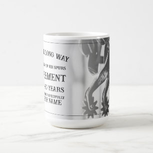 Caneca De Café Anúncio de aposentadoria com esporos antigos