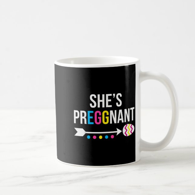Caneca De Café Anúncio de Bebê para Pai Futuro no Dia de Páscoa (Direita)