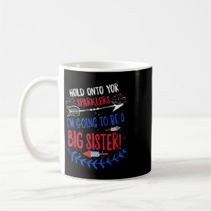 Caneca De Café Anúncio de Gravidez da Irmã Mais Velha das Criança