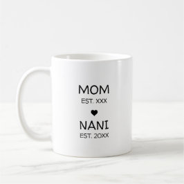 Caneca De Café Anúncio de gravidez da Nani Avó pela primeira vez