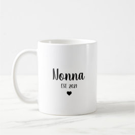 Caneca De Café Anúncio de Gravidez da Vovó Nonna Revelação do Beb
