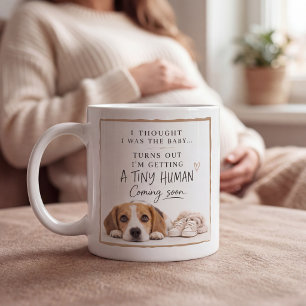 Caneca De Café Anúncio de Gravidez de Cachorro