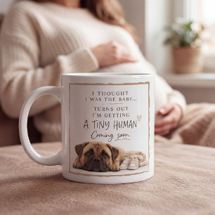 Caneca De Café Anúncio de Gravidez de Cachorro