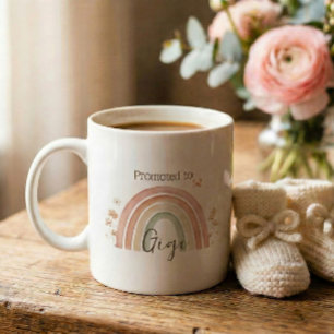Caneca De Café Anúncio de Gravidez Presente Gigi