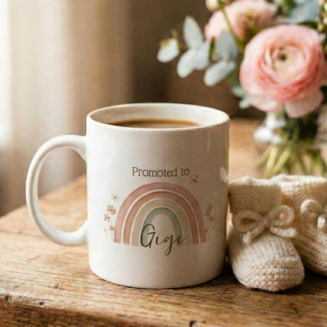 Caneca De Café Anúncio de Gravidez Presente Gigi (Criador carregado)
