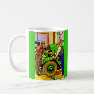 Caneca De Café anúncio de pneus balloon Kelly Springfield de 1924