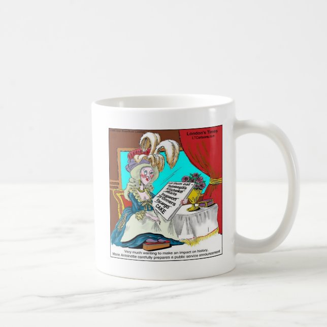Caneca De Café Anúncio de Serviço Público de Maria Antonieta Dive (Direita)