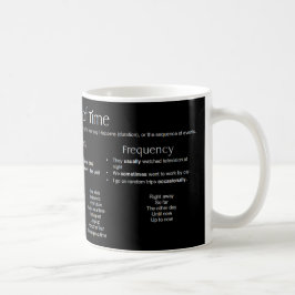 Caneca De Café Anúncios do Tempo - Frases