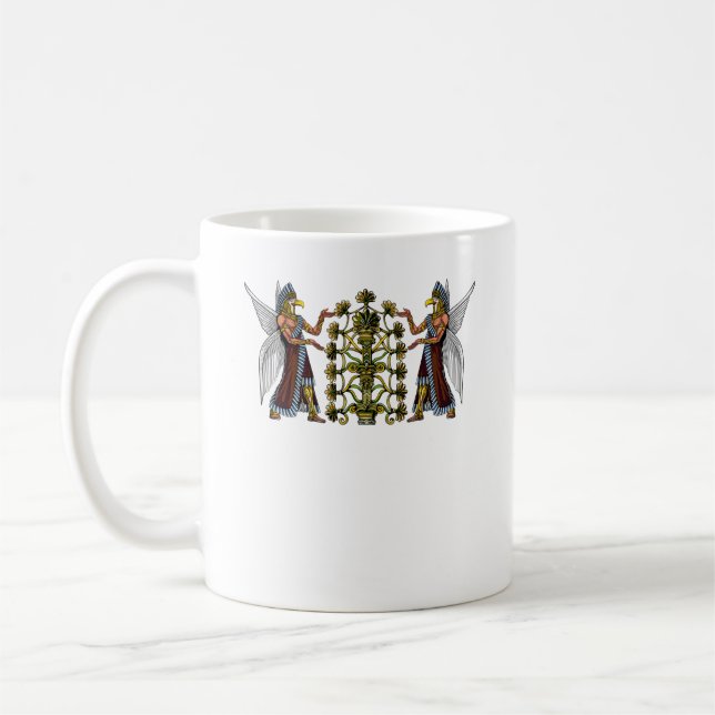 Caneca De Café Anunnaki Aliens Deuses Sumerianos Antigos (Esquerda)