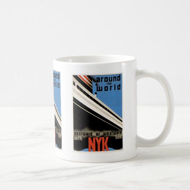Caneca De Café Ao redor do mundo com NYK (Direita)