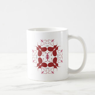 Caneca De Café Ao vivo, ria, amor e esperança