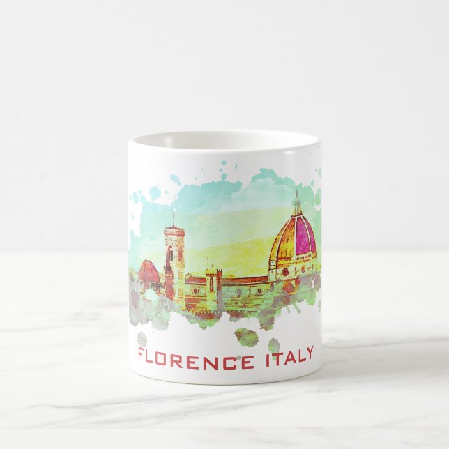 Caneca De Café *~* AP12 Florence Itália Firenze Italia Artsy Mug (Centro)