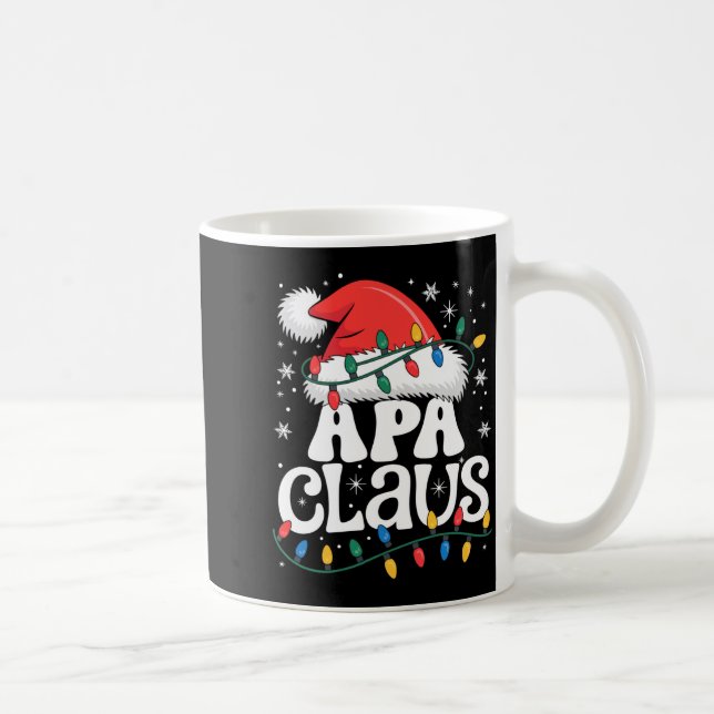 Caneca De Café Apa Claus Funny Xmas Christmas Grandma Holiday Sty (Direita)