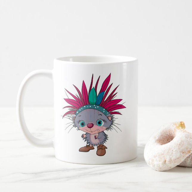Caneca De Café Apache porcupine (Com Donut)