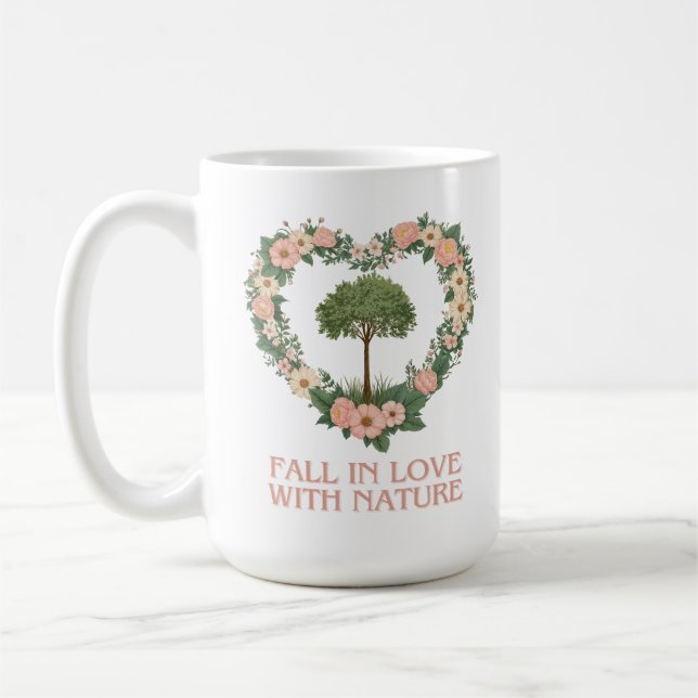 Caneca De Café Apaixonado pela Natureza (Esquerda)