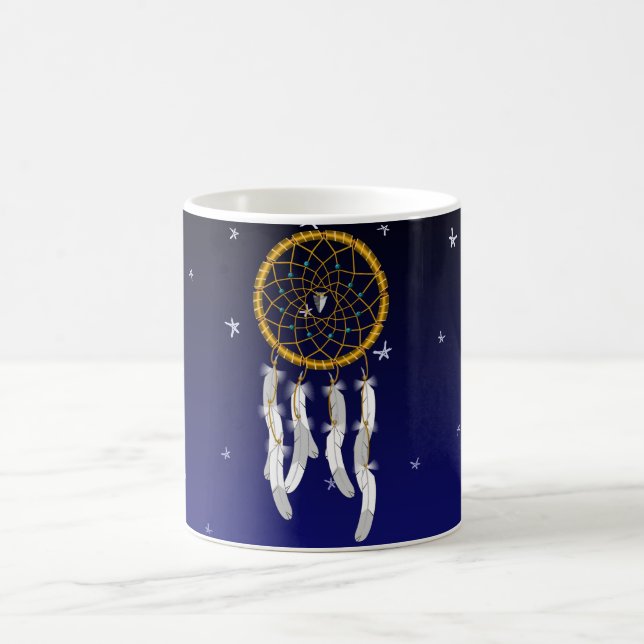 Caneca De Café Apanhador de Sonhos--Turquesa Azul (Centro)