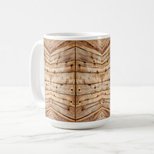Caneca De Café Aparência de Madeira