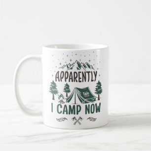 Caneca De Café Aparentemente Eu Acampo Agora Divertido Acampament
