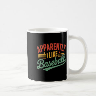 Caneca De Café Aparentemente Gosto Da Citação Dos Beisebol