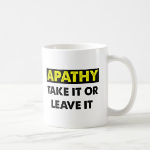 Caneca De Café Apathy Funny Mug