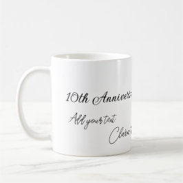 Caneca De Café Apelido de casamento Aniversário adicionar nome an