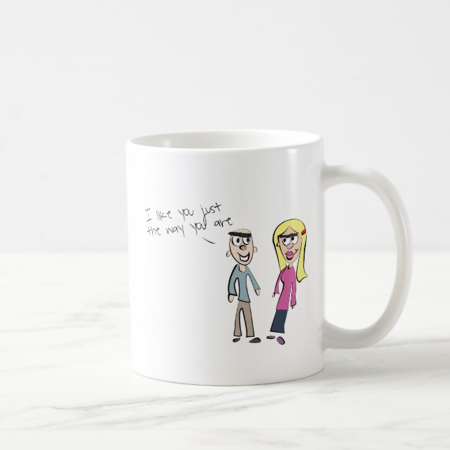 Caneca De Café Apenas a maneira você é (Direita)