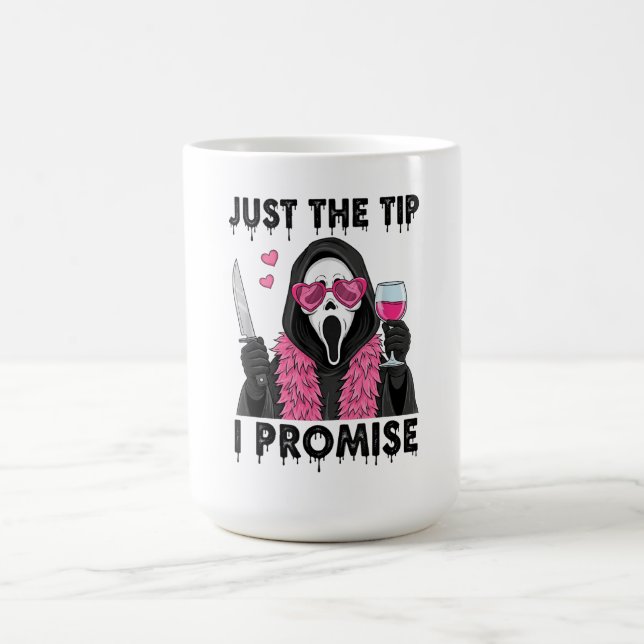 Caneca De Café Apenas a Ponta Eu Prometo Engraçado Horror (Centro)