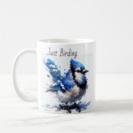 Caneca De Café Apenas Apontando Blue Jay