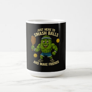 Caneca De Café Apenas Aqui para Esmagar Bolas e Fazer Amigos