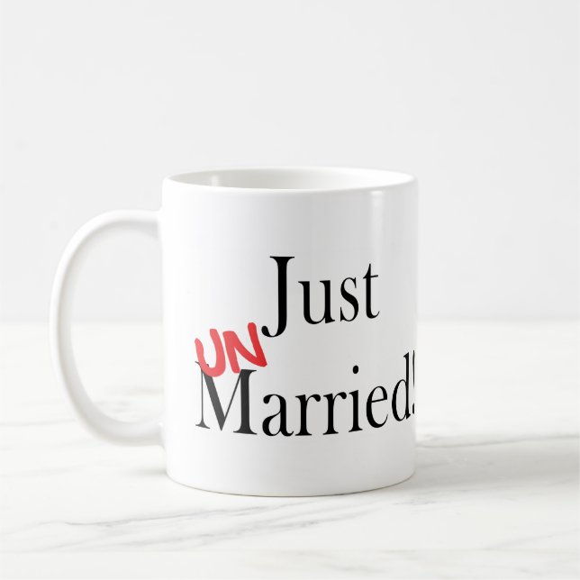 Caneca De Café Apenas casado com a ONU (Esquerda)