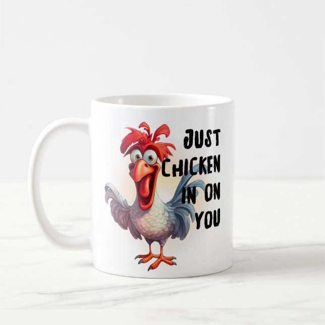 Caneca De Café Apenas chicken em você (Esquerda)