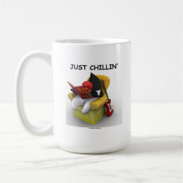 Caneca De Café Apenas Chillin (duque Mascote Caráter de Java)