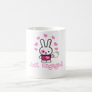 Caneca De Café Apenas coelho bonito contratado w/Ring!