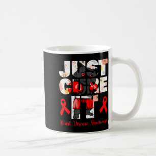 Caneca De Café Apenas Cure Doenças Cardíacas Gato Preto Boxe Com