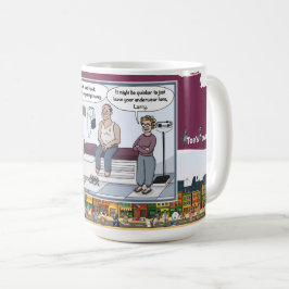 Caneca De Café Apenas Deixe Sua Roupa Íntima | Camiseta Clássica 