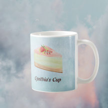 Apenas Desserts com monograma em aquarelas suaves