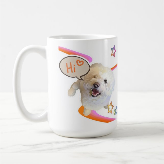 Caneca De Café Apenas Dizendo "Oi"  (Esquerda)
