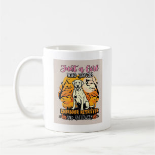 Caneca De Café Apenas Garota Que Ama Labrador Retriever Halloween