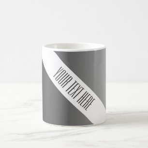 Caneca De Café APENAS gradações de COR - cinza preta + texto