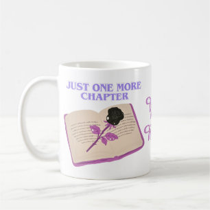 Caneca De Café Apenas Mais Um Capítulo Amante de Livros Rosa Negr