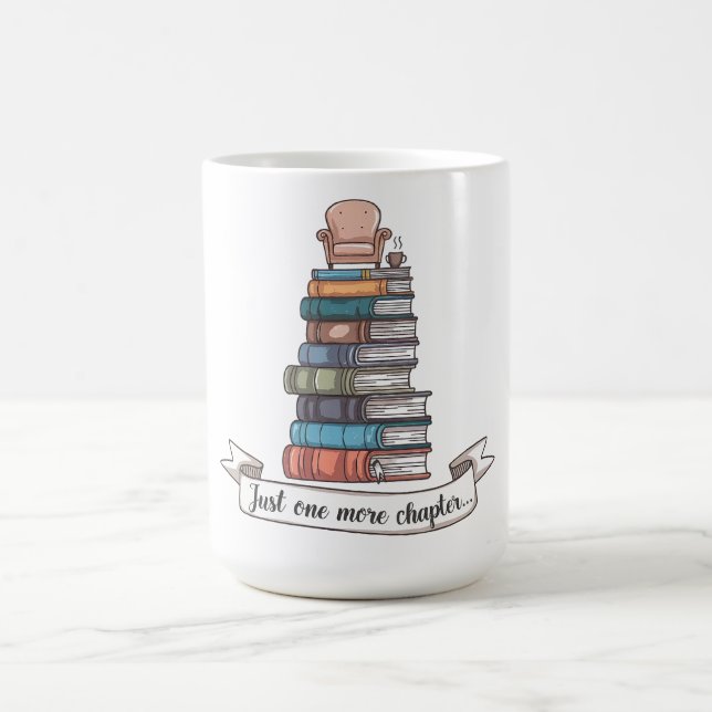 Caneca De Café Apenas Mais Um Capítulo - Design do Livro Cozy (Centro)