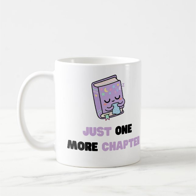 Caneca De Café Apenas Mais Um Capítulo Divertido Livro Sonolento  (Esquerda)