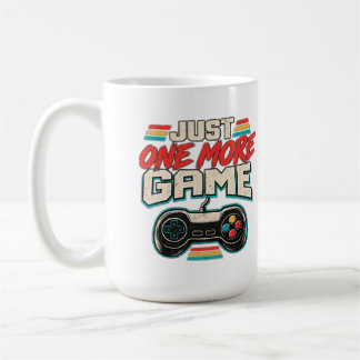 Caneca De Café APENAS MAIS UM JOGO Design de Jogador Retro