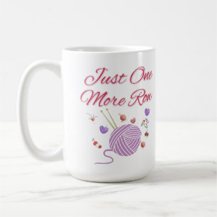 Caneca De Café Apenas Mais Uma Fileira Arte de Tricô