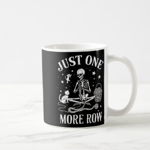 Caneca De Café Apenas Mais Uma Fileira Esqueleto Crochê Gato Lind