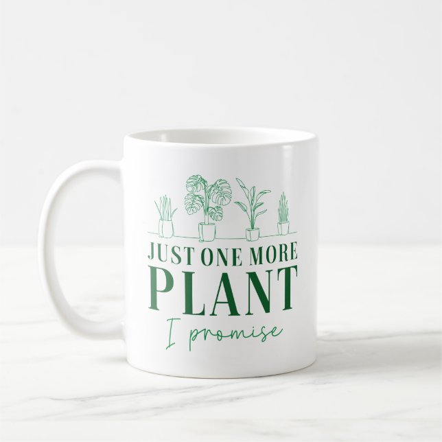 Caneca De Café Apenas Mais Uma Planta (Esquerda)