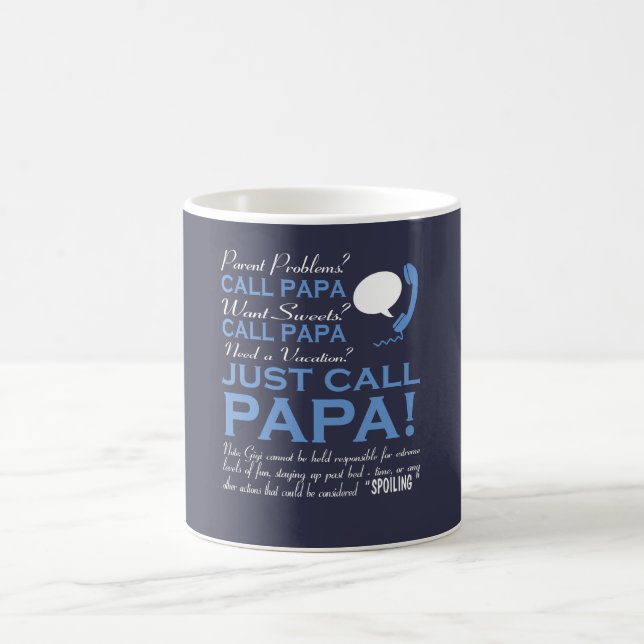 Caneca De Café Apenas papá da chamada (Centro)